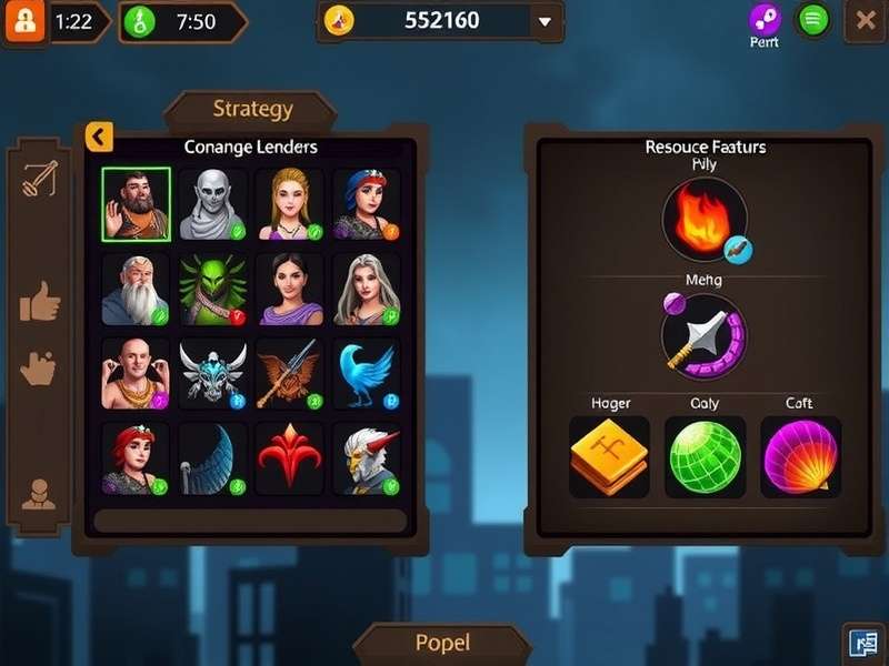 Yogi Titan strategy interface showing resource management